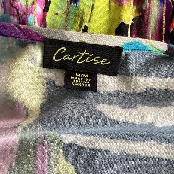 Vintage Cartise medium cross front pullover top. 0623 - Picture 8 of 10